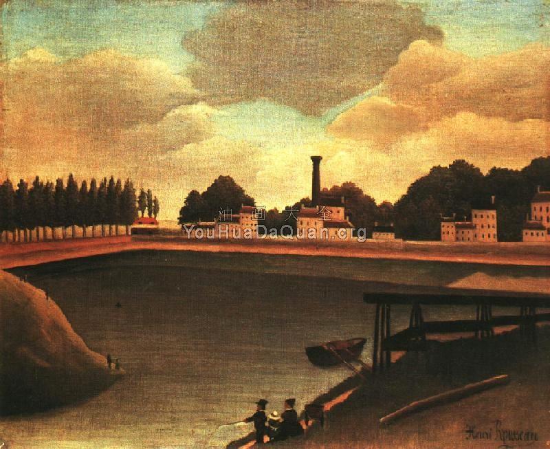 Family Fishing - 亨利·卢梭